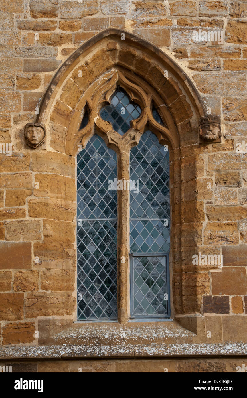 Window in St. Luke`s Church, Kislingbury, Northamptonshire, England, UK Stock Photo Alamy